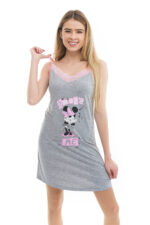 Dámska nočná košeľa LINDA MINNIE pink – Obrázok 2