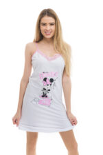 Dámska nočná košeľa LINDA MINNIE pink – Obrázok 3