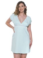 Dámska nočná košeľa BRENDA MINT – Obrázok 5